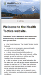 Mobile Screenshot of healthtactics.com