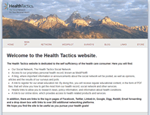 Tablet Screenshot of healthtactics.com